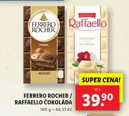 Lidl Raffaello čokoláda nabídka