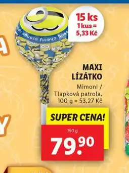 Lidl Maxi lízátko nabídka