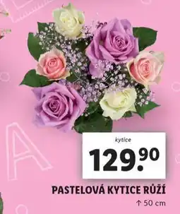 Lidl Pastelová kytice růží nabídka