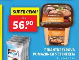 Lidl Pikantní sýrová pomazánka s česnekem nabídka