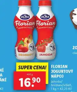 Lidl Florian jogurtový nápoj nabídka