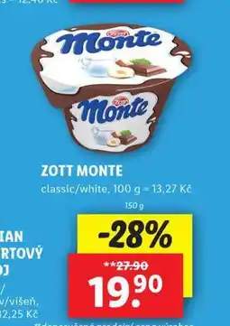 Lidl Zott monte nabídka