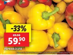 Lidl Paprika žlutá nabídka