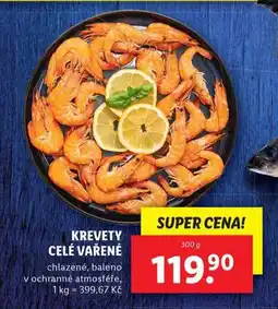 Lidl Krevety celé vařené nabídka
