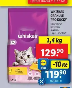 Lidl Whiskas granule pro kočky nabídka