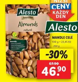 Lidl Mandle celé nabídka