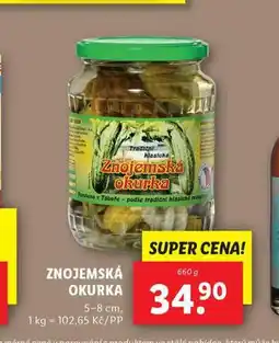 Lidl Znojemská okurka nabídka