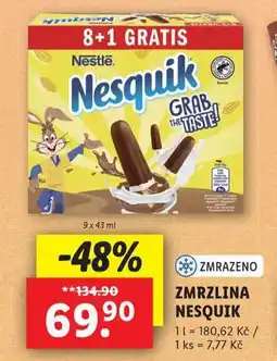 Lidl Zmrzlina nesquik nabídka