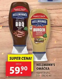 Lidl Hellmann's omáčka nabídka
