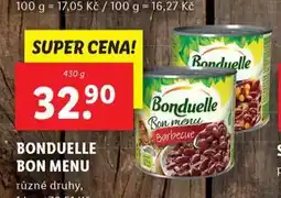 Lidl Bonduelle bon menu nabídka