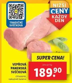 Lidl Vepřová panenská svíčková nabídka