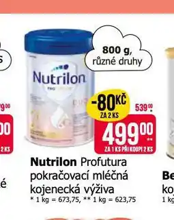 Teta Nutrilon profutura nabídka