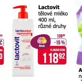 Teta Lactovit tělové mléko nabídka