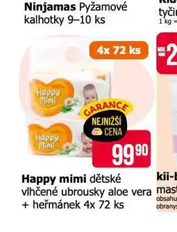 Teta Happy mimi dětské vlhčené ubrousky nabídka