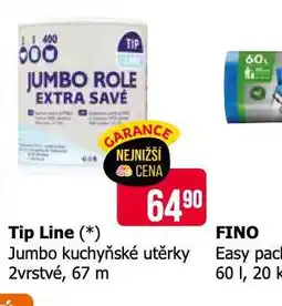 Teta Tip line jumbo kuchyňské utěrky nabídka