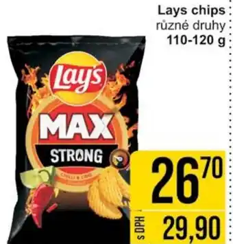 Jip Lays chips nabídka