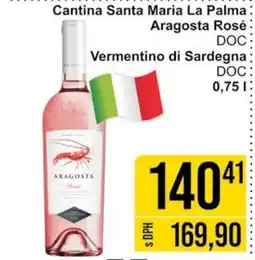Jip Cantina Santa Maria La Palma Aragosta Rosé nabídka