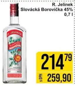 Jip R. Jelínek Slovácká Borovička 45% 0.7 l. nabídka