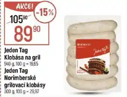 Globus Jeden Tag Klobása na gril nabídka