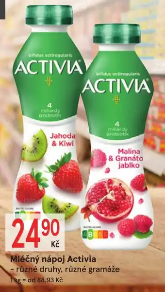 Žabka Mléčný nápoj Activia nabídka