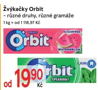 Žabka Žvýkačky Orbit nabídka