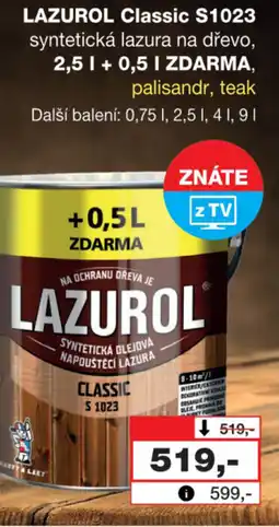 Barvy a laky drogerie LAZUROL Classic S1023 nabídka