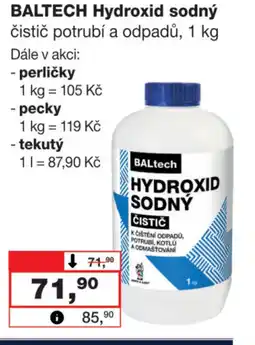 Barvy a laky drogerie BALTECH Hydroxid sodný nabídka