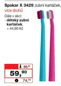 Barvy a laky drogerie Spokar X 3429 zubní kartáček nabídka