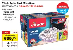 Barvy a laky drogerie Vileda Turbo 3in1 Microfibre nabídka