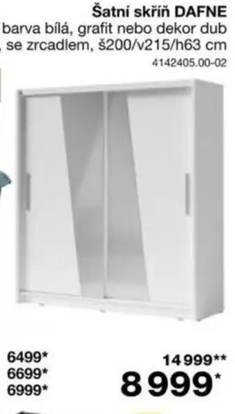 Sconto Šatní skříň DAFNE nabídka