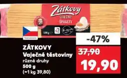 Kaufland ZÁTKOVY Vaječné těstoviny nabídka