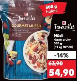 Kaufland Müsli nabídka