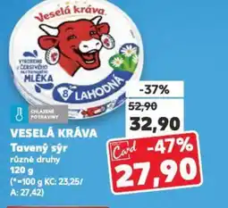 Kaufland VESELÁ KRÁVA Tavený sýr nabídka