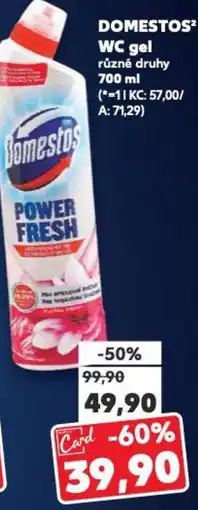 Kaufland DOMESTOS² WC gel nabídka