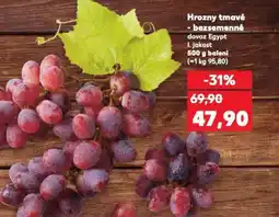 Kaufland Hrozny tmavé - bezsemenné nabídka