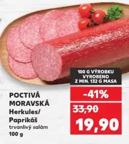 Kaufland POCTIVÁ MORAVSKÁ Herkules/ Paprikáš nabídka