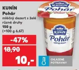 Kaufland KUNIN Pohár nabídka