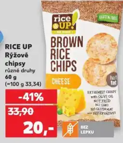 Kaufland RICE UP Rýžové chipsy nabídka