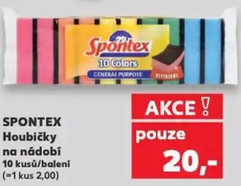 Kaufland SPONTEX Houbičky na nádobí nabídka