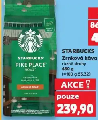 Kaufland STARBUCKS Zrnková káva nabídka