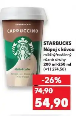 Kaufland STARBUCKS Nápoj s kávou nabídka