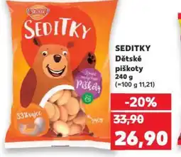 Kaufland SEDITKY Dětské piskoty nabídka