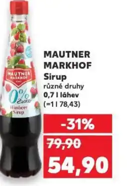 Kaufland MAUTNER MARKHOF Sirup 0.7L nabídka