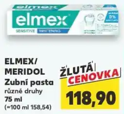 Kaufland ELMEX/ MERIDOL Zubní pasta nabídka