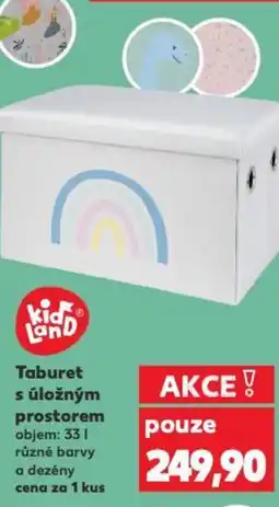 Taburet s úložným prostorem