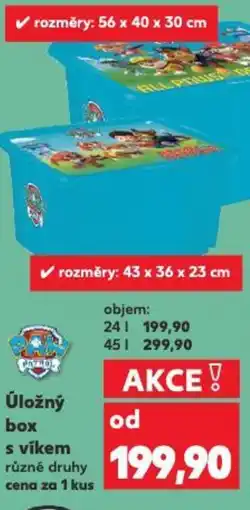 Kaufland Úložný box s víkem nabídka