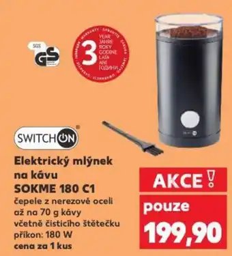 Kaufland Elektrický mlýnek na kávu SOKME 180 C1 nabídka