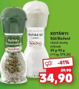 Kaufland KOTÁNYI Sůl/Koření nabídka