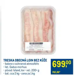 Makro TRESKA OBECNÁ LOIN BEZ KŮŽE nabídka