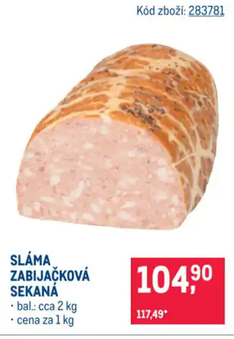 Makro SLÁMA ZABIJAČKOVÁ SEKANÁ nabídka